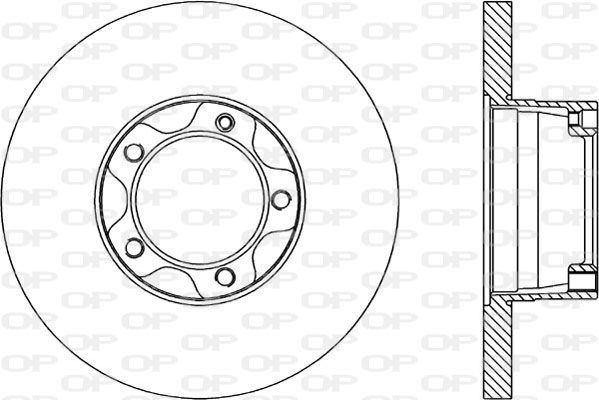 OPEN PARTS Тормозной диск BDR1578.10